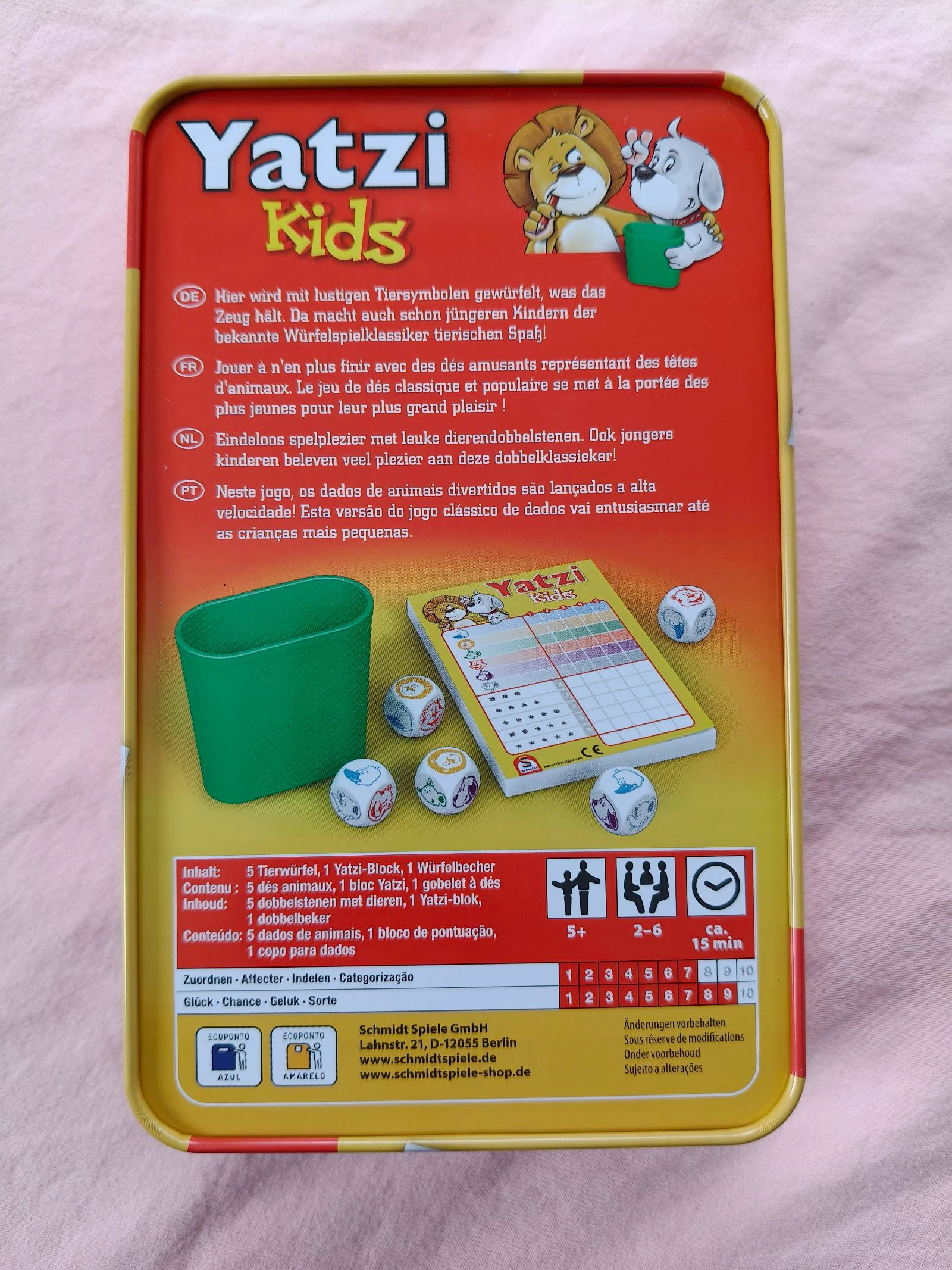 Yatzi kids dobbelspel Schmidt 5 jaar en ouder, nieuw – photo 2